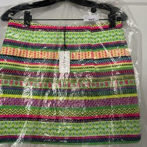 BEAUTIFUL NWT MILLY Neon Multi colored Mini Skirt, size 0